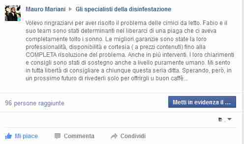 disinfestazione cimici dei letti